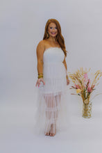 Load image into Gallery viewer, Totally Tulle Strapless Maxi Dress- Ivory
