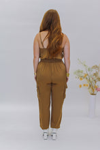 Load image into Gallery viewer, Carmen V Neck Jumpsuit-Bronze
