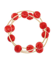 Load image into Gallery viewer, Acrylic Ball &amp; Bar Bracelet
