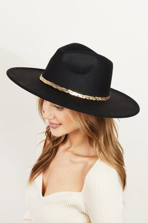 Braided Snake Chain Fedora Hat