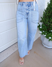 Load image into Gallery viewer, Becca High Rise Barrel Jeans
