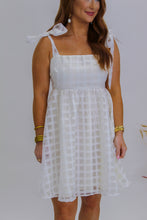 Load image into Gallery viewer, Sweetheart Forever Bow Tie Dress- White
