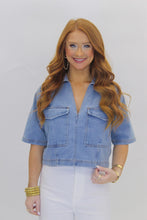 Load image into Gallery viewer, Carter Denim Top- Denim
