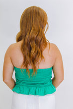 Load image into Gallery viewer, Enticing Criss Cross Halter Top- Green
