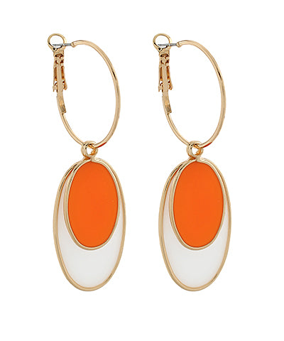 Gameday: Oval Dangle Hoops