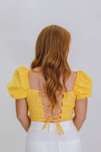 Load image into Gallery viewer, Not a Chance Puff Sleeve Crop- Martigold
