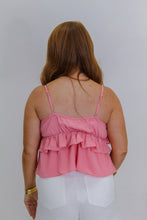 Load image into Gallery viewer, Sunshine Ruffle Tank-Pink
