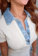 Load image into Gallery viewer, The Hampton Knit Denim Dress
