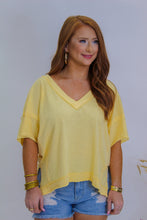 Load image into Gallery viewer, Necessary Love Oversized V Neck Tee- Golden
