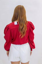 Load image into Gallery viewer, Statement Sleeve Bodysuit- Burgundy
