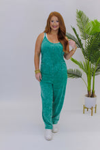 Load image into Gallery viewer, In Motion Mineral Wash Jumpsuit- Forrest
