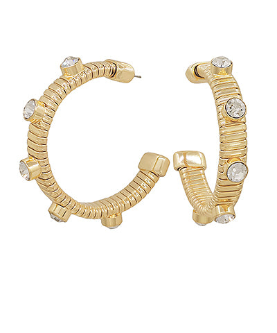 Crystal Station Open Hoops