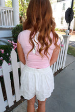 Load image into Gallery viewer, Carsen Floral Embroidered Wrap Skort-White
