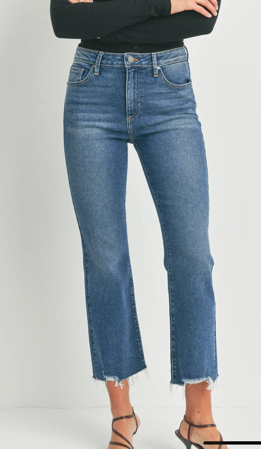 Vintage Cropped Flare - Medium Denim