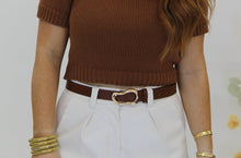 Load image into Gallery viewer, Hammered Oval Leather Belt
