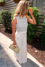 Load image into Gallery viewer, Kylie Stripped Cardigan Vest-Cream
