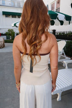 Load image into Gallery viewer, Harbor Strapless Knit Top- Khaki
