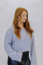 Load image into Gallery viewer, Warm Comfort Sweater Cable Knit- Grey
