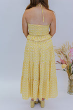 Load image into Gallery viewer, Sunny Day Halter Tiered Maxi- Gold
