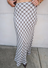 Load image into Gallery viewer, Dean Plaid Midi Skirt-Brown
