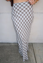 Load image into Gallery viewer, Dean Plaid Midi Skirt-Brown
