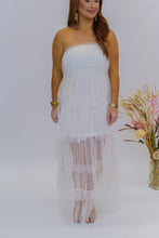 Load image into Gallery viewer, Totally Tulle Strapless Maxi Dress- Ivory
