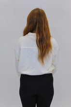 Load image into Gallery viewer, Settle Down Half Sip Pullover- Off White
