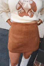 Load image into Gallery viewer, Mille Suede Skort-Camel
