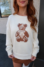 Load image into Gallery viewer, Teddy Graham Knit Sweater- Cream
