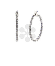 Load image into Gallery viewer, Crystal Paved Hoops
