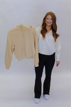 Load image into Gallery viewer, Settle Down Half Sip Pullover- Cream
