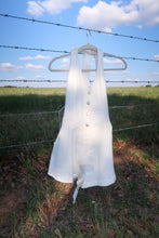 Load image into Gallery viewer, Small Town Talk Romper- White
