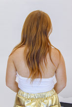 Load image into Gallery viewer, No Games Halter Neck Knit Top- White
