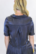 Load image into Gallery viewer, Exceptional Cropped Button Down Shirt- Black
