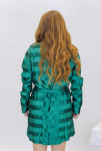 Load image into Gallery viewer, Jingle Bells Satin Pleated Dress
