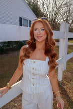 Load image into Gallery viewer, Peggy Pinstripe Square Neck Top Set
