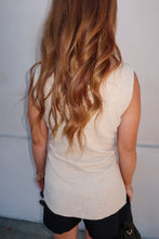 Load image into Gallery viewer, Archie Ribbed Knit Vest Top-Beige
