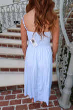 Load image into Gallery viewer, Links Striped Midi Dress- Light Blue
