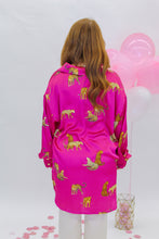 Load image into Gallery viewer, Leopard Babe Button Up- Pink
