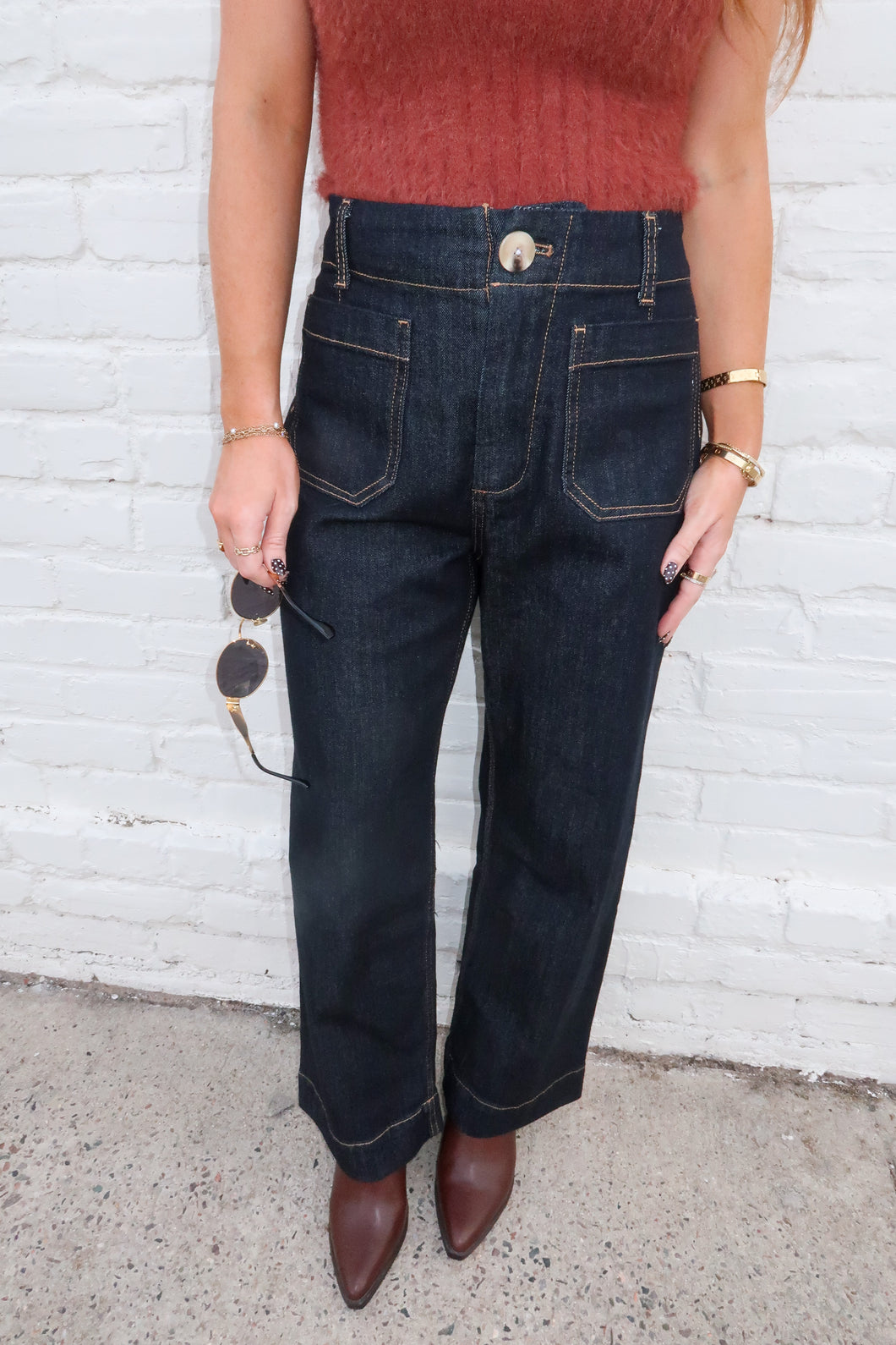 Lee Cropped Straight Leg Pants