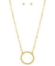 Load image into Gallery viewer, Bead Ball Pendant &amp; Chain Necklace Set
