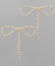 Load image into Gallery viewer, Pave Bow Earrings
