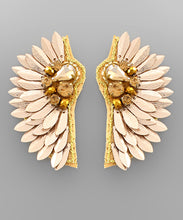Load image into Gallery viewer, Teardrop Bead &amp; Wing Earrings
