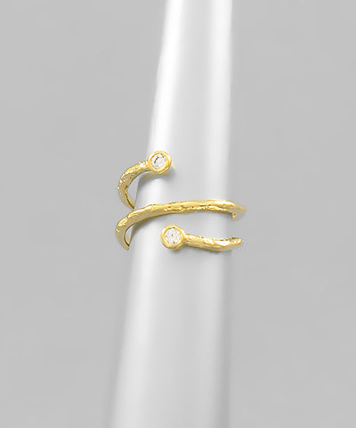 Crystal Edge Spring Ring