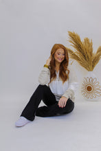 Load image into Gallery viewer, Brandy Collared Pullover Sweatshirt- Khaki
