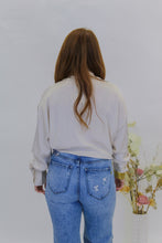 Load image into Gallery viewer, Carmen Button Down Tie Front Shirt- Cream
