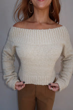 Load image into Gallery viewer, Mari Off Shoulder Top-Cream
