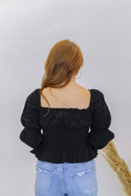 Load image into Gallery viewer, Sweet Kisses Smocked Peplum Top
