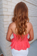 Load image into Gallery viewer, Wren Smocked Halter Top-Coral
