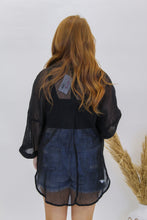 Load image into Gallery viewer, Sunbathing Knit Button Up- Black
